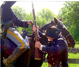 1st Sgt demonstrates mounted saber vs infantry